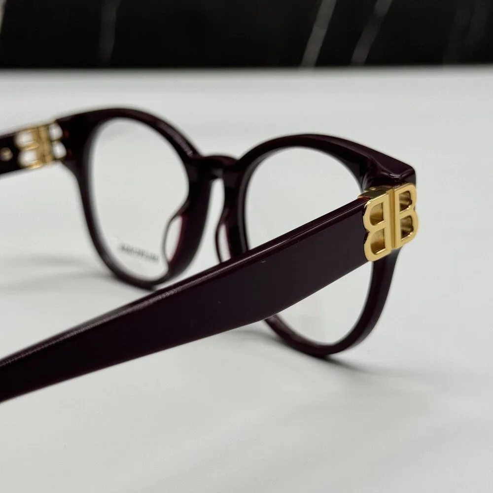 NEW BALENCIAGA BB0173O 003 VIOLET WOMEN EYEGLASSES BALENCIAGA